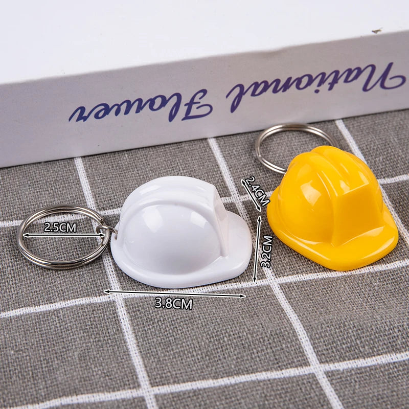 🛠️ Mini Hard Hat Keychain – Safety First, Style Always! ⛑️