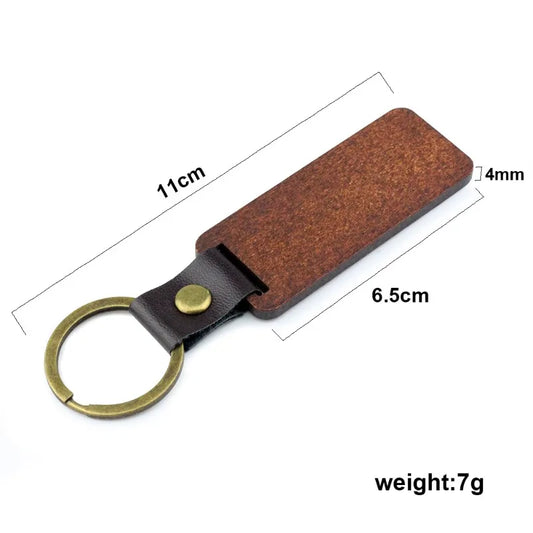 🪵 Custom Wooden Keychain – Personalized Logo or Name Gift 🎁
