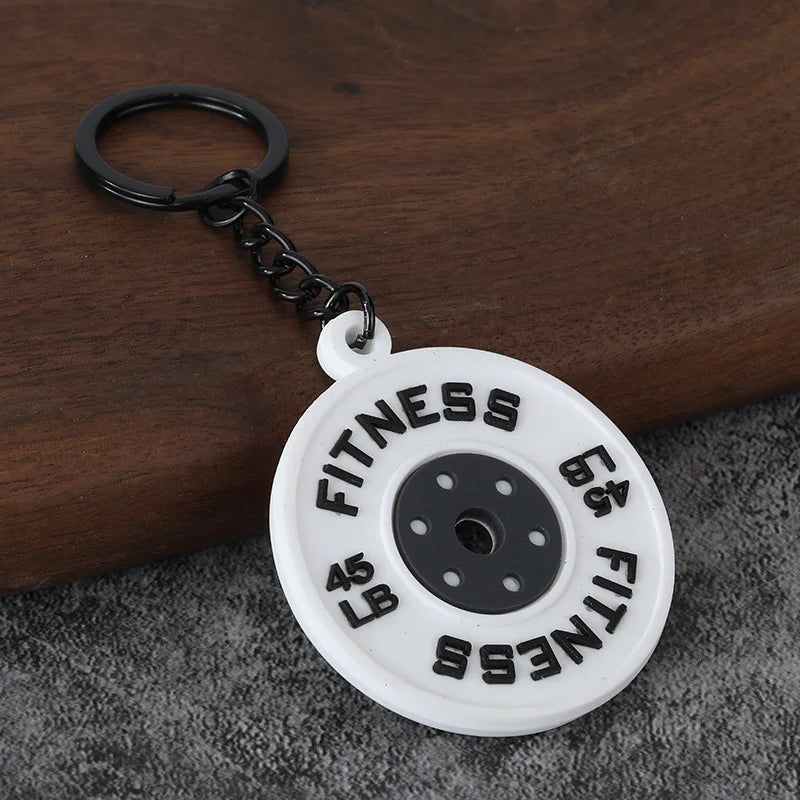 Gym Keychain Collection – Kettlebell, Dumbbell & Weight Plate Keychains