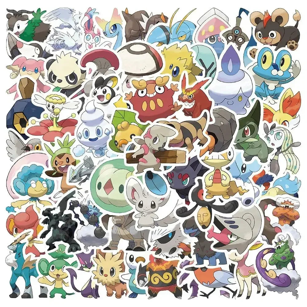 🎉✨ Mega Anime & Gaming Sticker Bundle – 50pcs ✨🎉