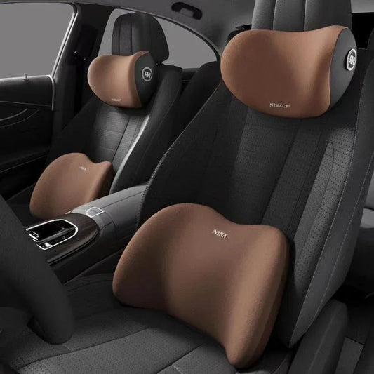 Ultimate Car Neck & Lumbar Support Set – Drive in Comfort 🚘🛏️