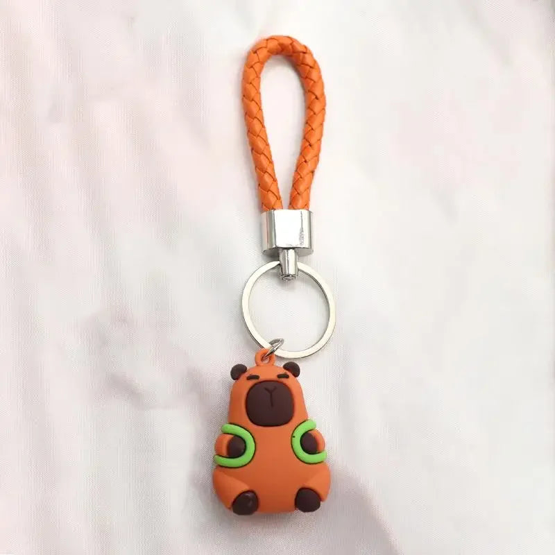 🌟🧸 Cute Capybara Buddy Keychains 🐶🐢🦆🐊
