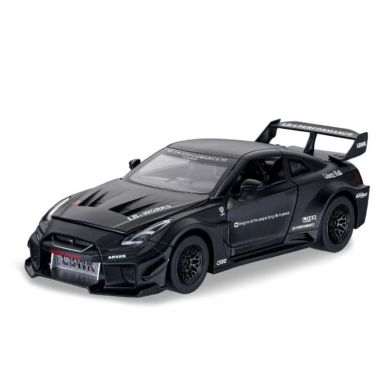 🏎️ 1:32 GTR CSR2 Diecast Model Car – Sound & Light Edition 💨