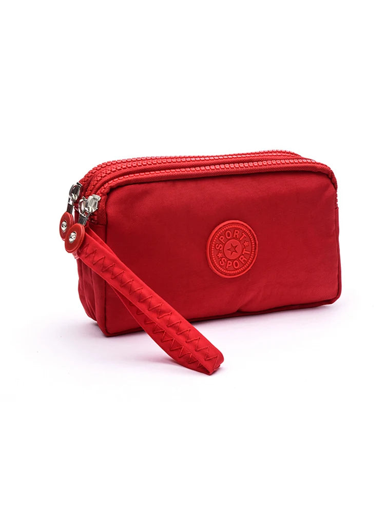 🎨 ColorPop™ Multi-Zip Wallet with Wrist Strap – Versatile & Vibrant!