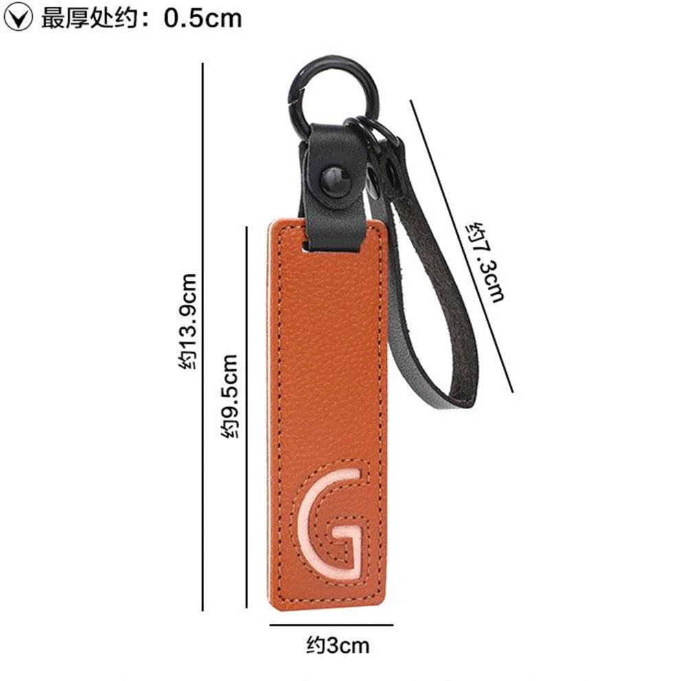 🔠 Leather Initial Keychain – Personal Touch in Style!