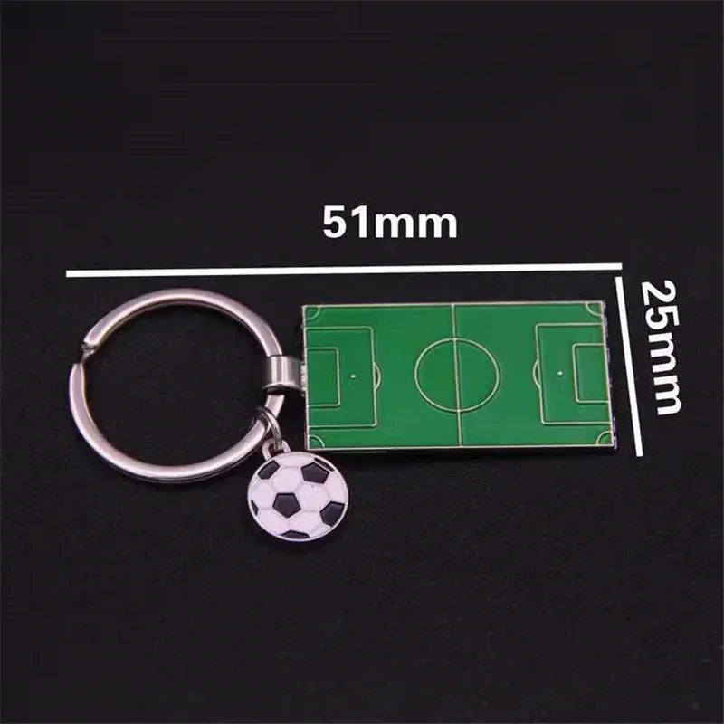 ⚽ Football Field Keychain – For True Soccer Fans! 🟢