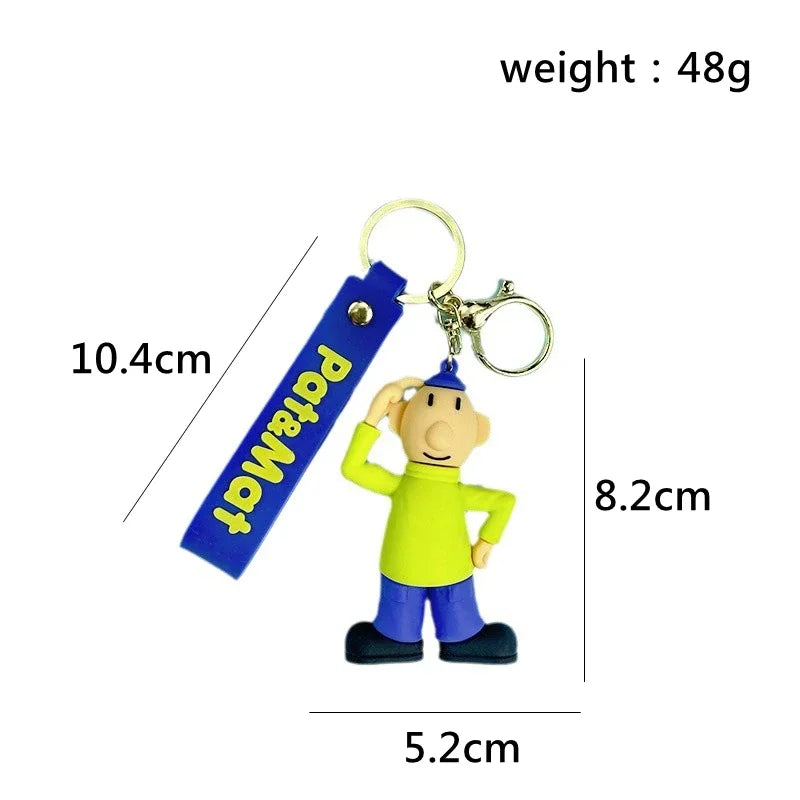 Pat & Mat Keychain Duo – Funny Cartoon Characters 🧰🔧