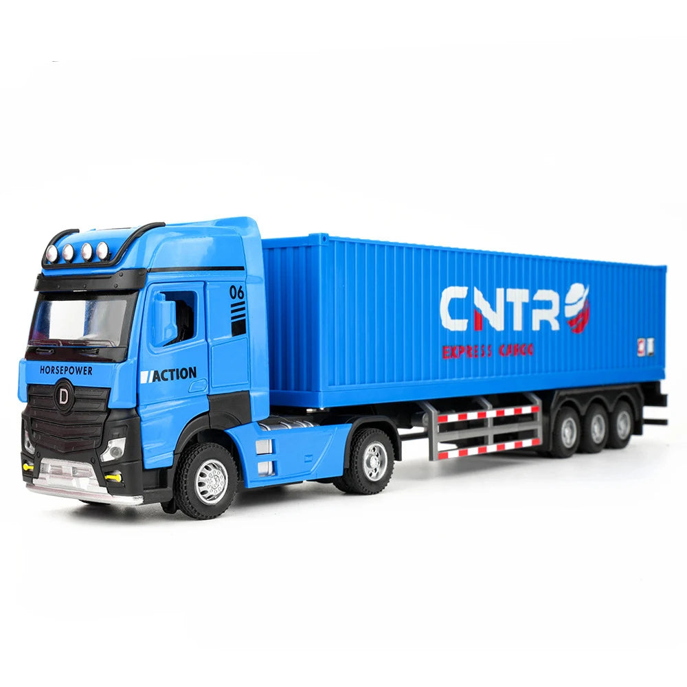 🚛 CNTR Express Blue Container Truck – 1:50 Scale Diecast Model