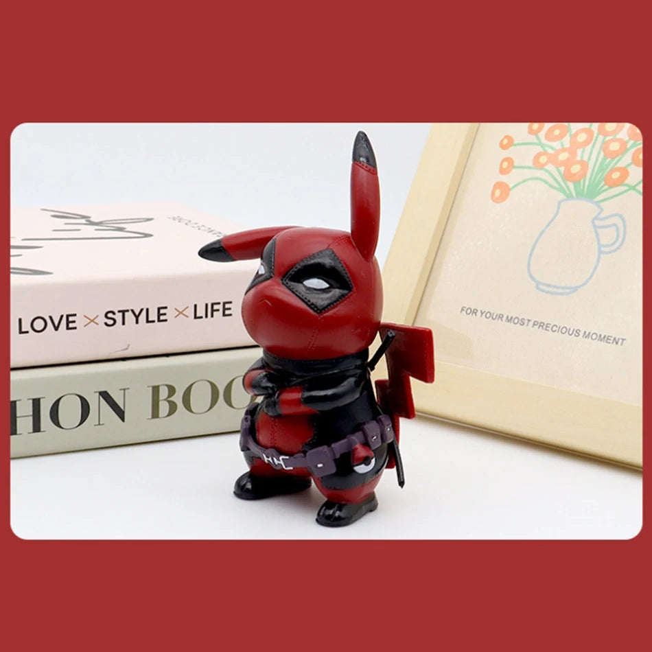⚡ 12cm Pikachu Cosplaying Deadpool – Fun Desktop Figure