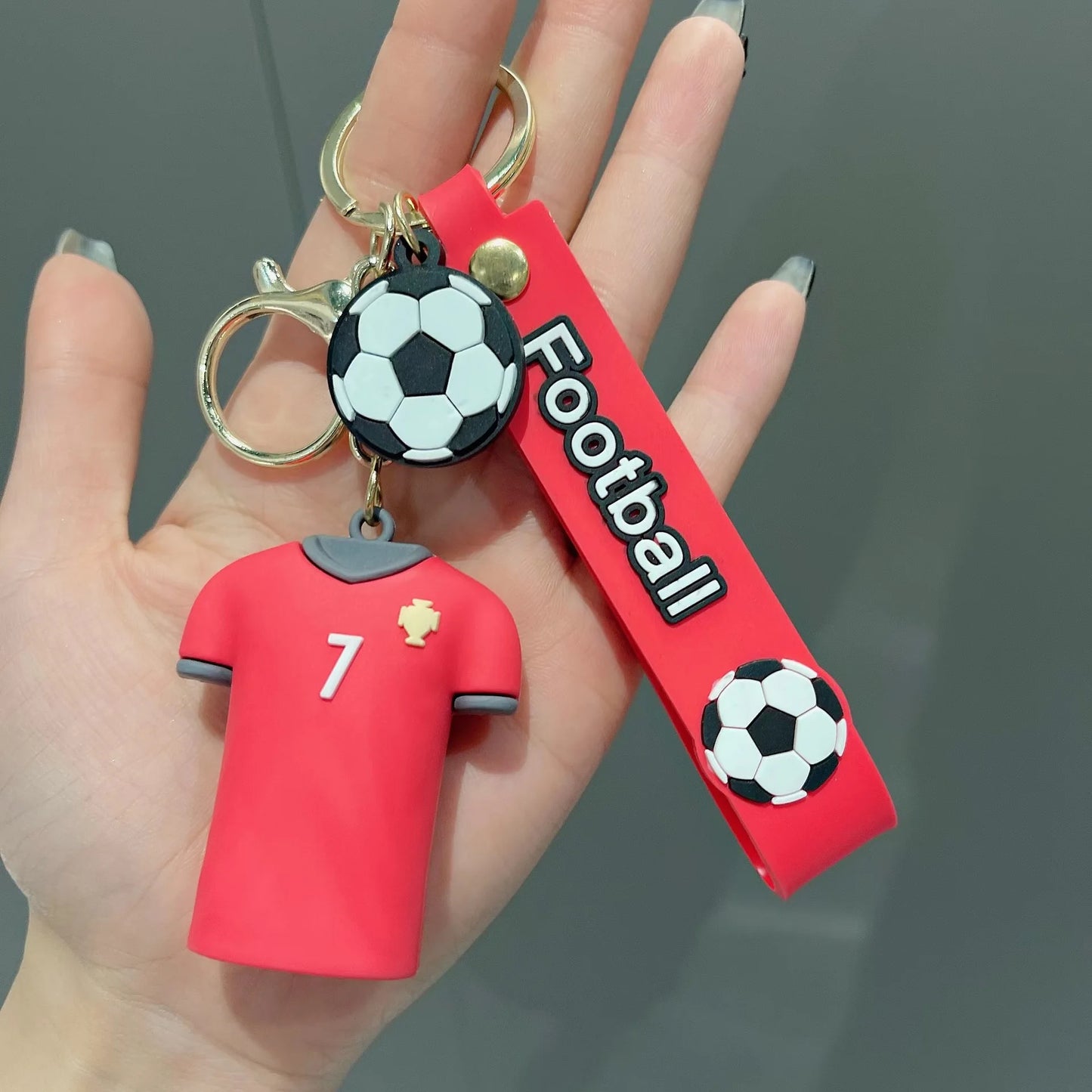 🏆⚽ Football Jersey Keychain – For True Fans Only! 🔑
