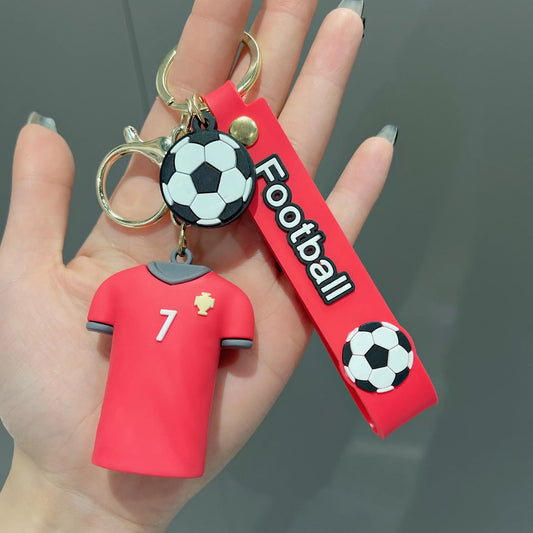 🏆⚽ Football Jersey Keychain – For True Fans Only! 🔑