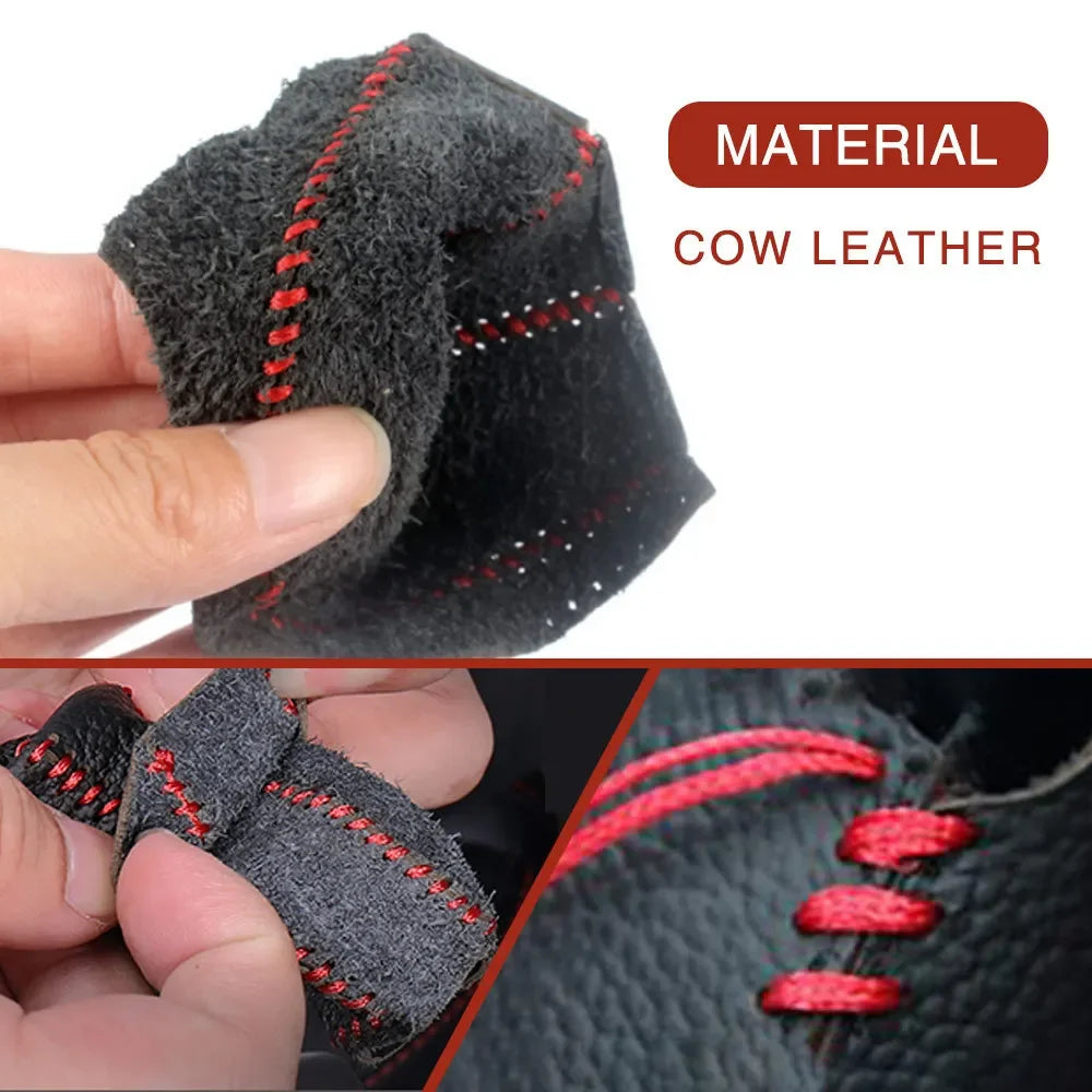 Premium Leather Gear & Handbrake Cover – For SEAT & Skoda 🚗