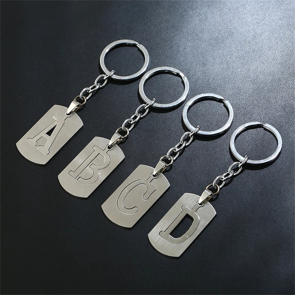 🔠✨ A–Z Letter Keychain – Personalized Steel Charm! 🔑💖