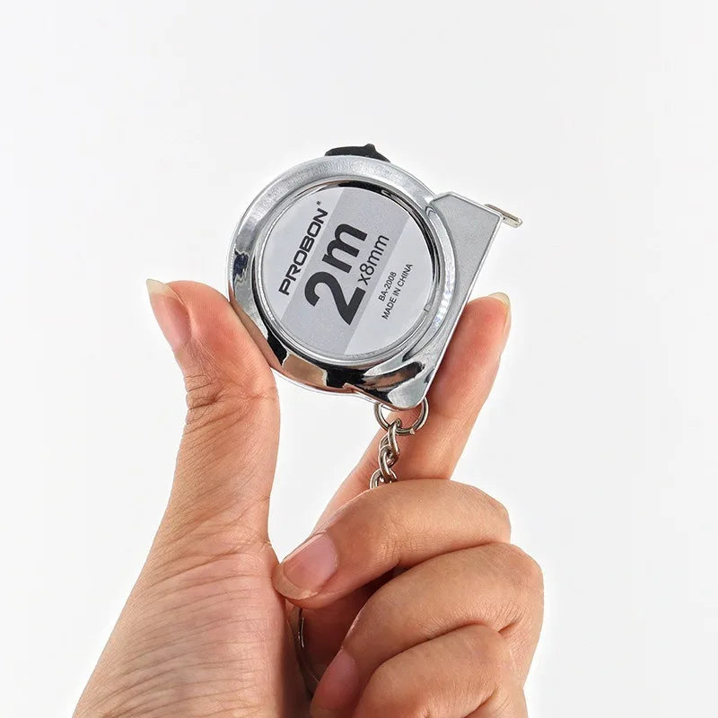 📏 Mini Tape Measure Keychain – Dual Side Metric & Inch 🎯