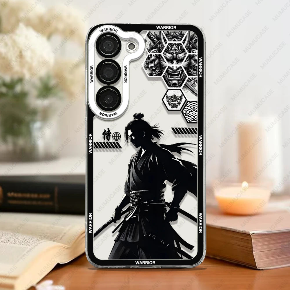 Samurai Spirit – Soft TPU Phone Case with Japanese Art for Samsung