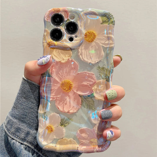 Vintage Oil Painting Phone Case – Elegant Floral Shockproof Cover 🌸📱
