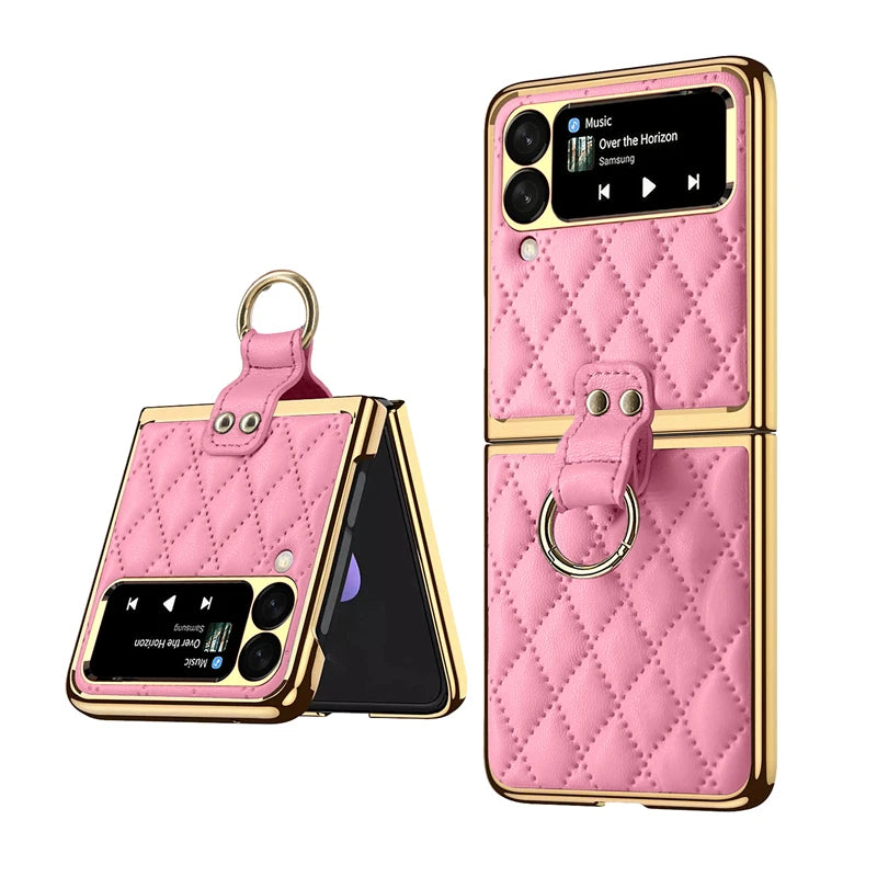 Luxury Diamond Air Cushion Leather Case for Galaxy Z Flip – Ultimate Protection & Style 💎📱