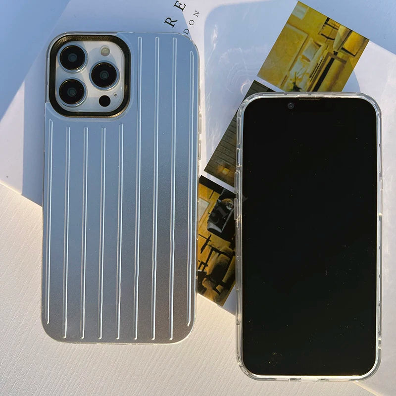 Stylish Business Luggage Case 📱✨ | Hard Shell 3D Design for iPhone