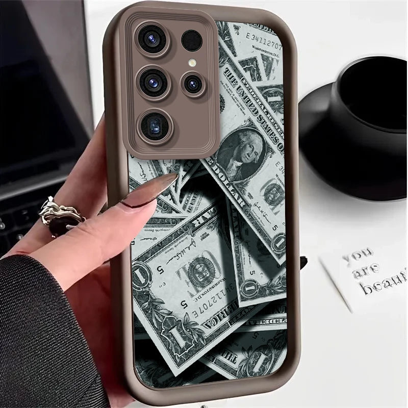💵 Dollar Banknote Case – Stylish Wallet Cover for Samsung Galaxy