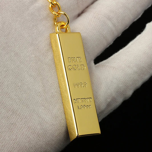 🏆 Mini Gold Bar Keychain – Shine with Style!