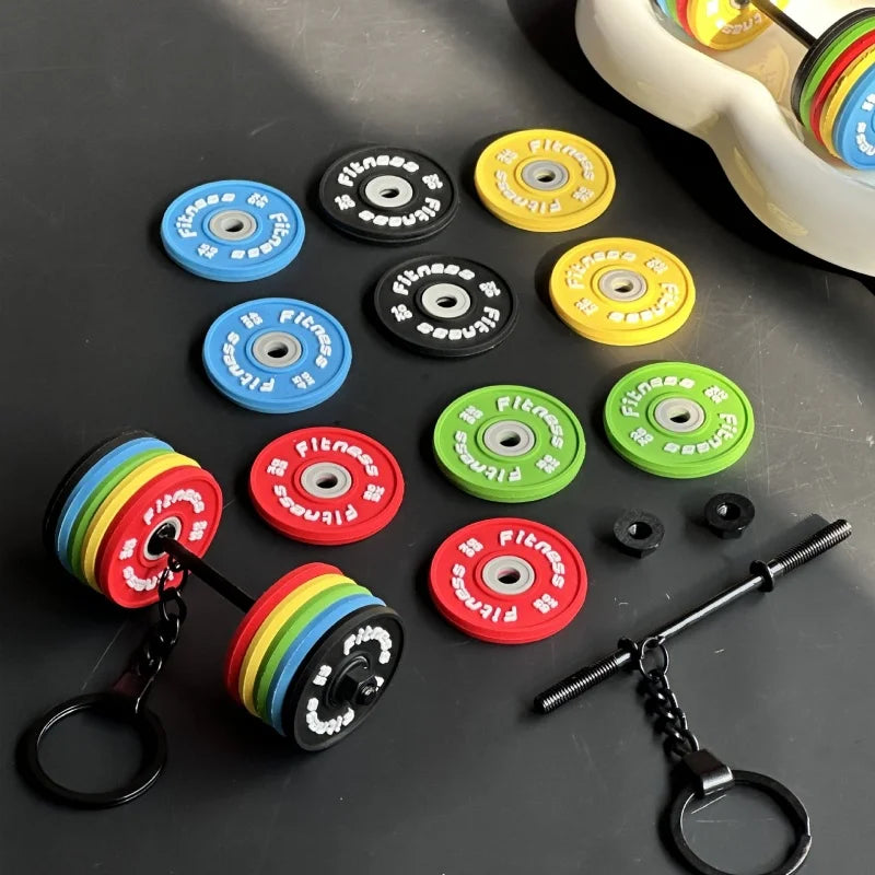 💪 DIY Silicone Barbell Keychain – Fitness Accessory for Gym Lovers 🏋️‍♂️