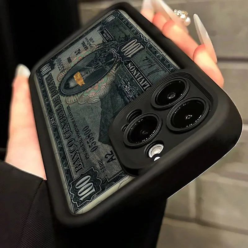 Dollar Bill Graphic iPhone Case - Silicone Shockproof Cover