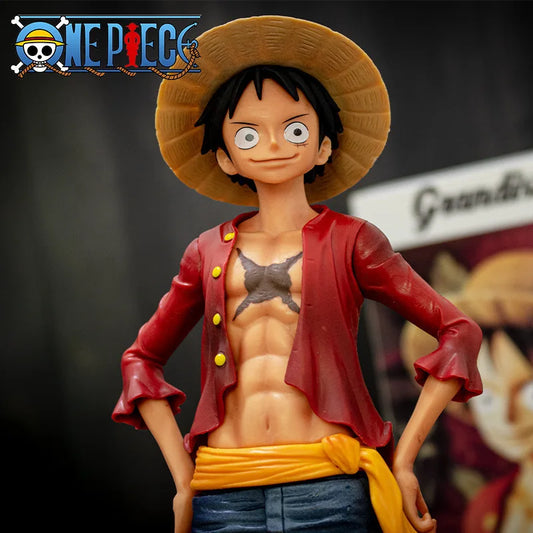 🔥 28cm One Piece – Luffy 3-in-1 Face Changing Action Figure 😄😐😠