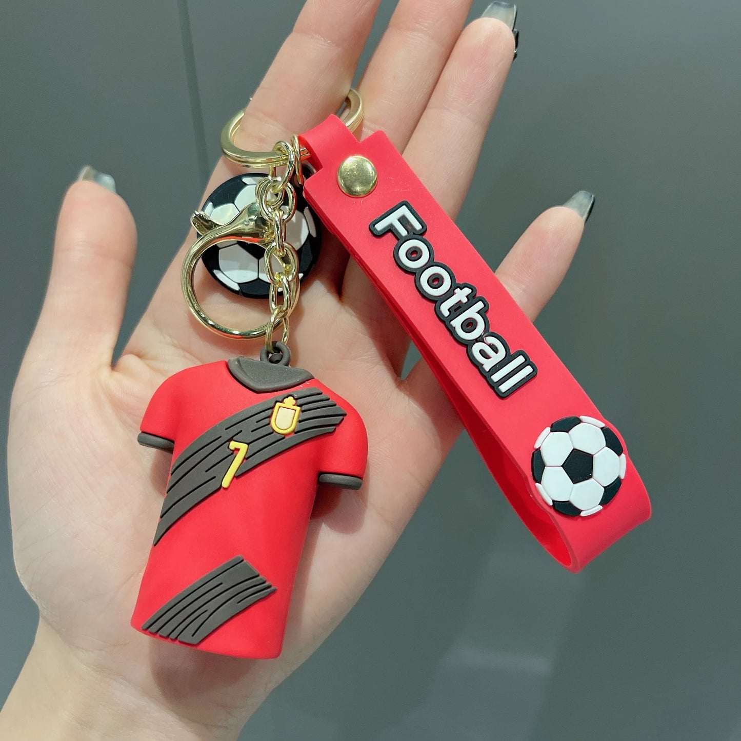 🏆⚽ Football Jersey Keychain – For True Fans Only! 🔑