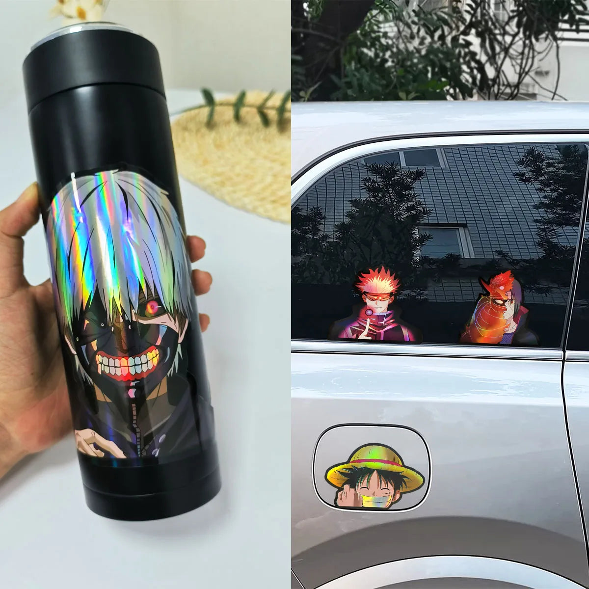 🌈✨ Anime Holographic Sticker Pack – Epic Edition! ✨🌈