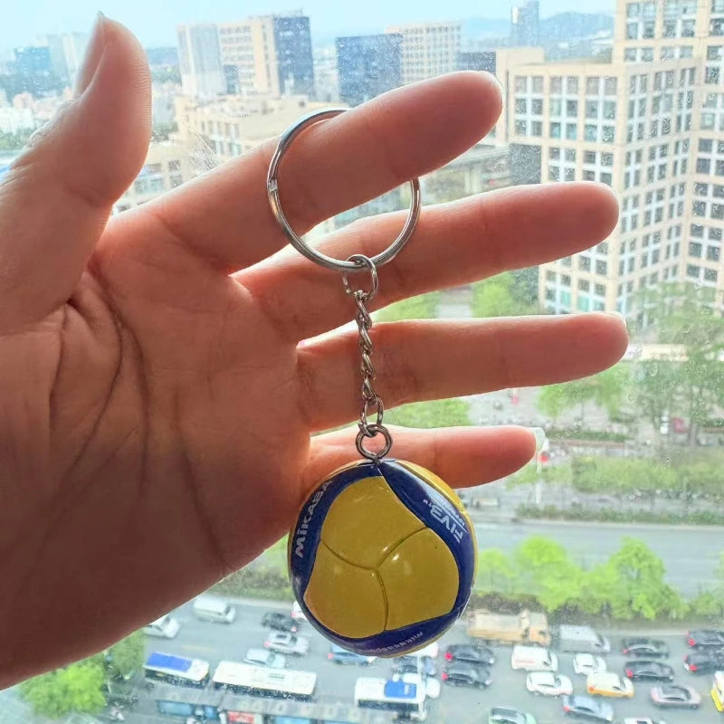 🏀 Sports Ball Keychain | Basketball, Volleyball & More