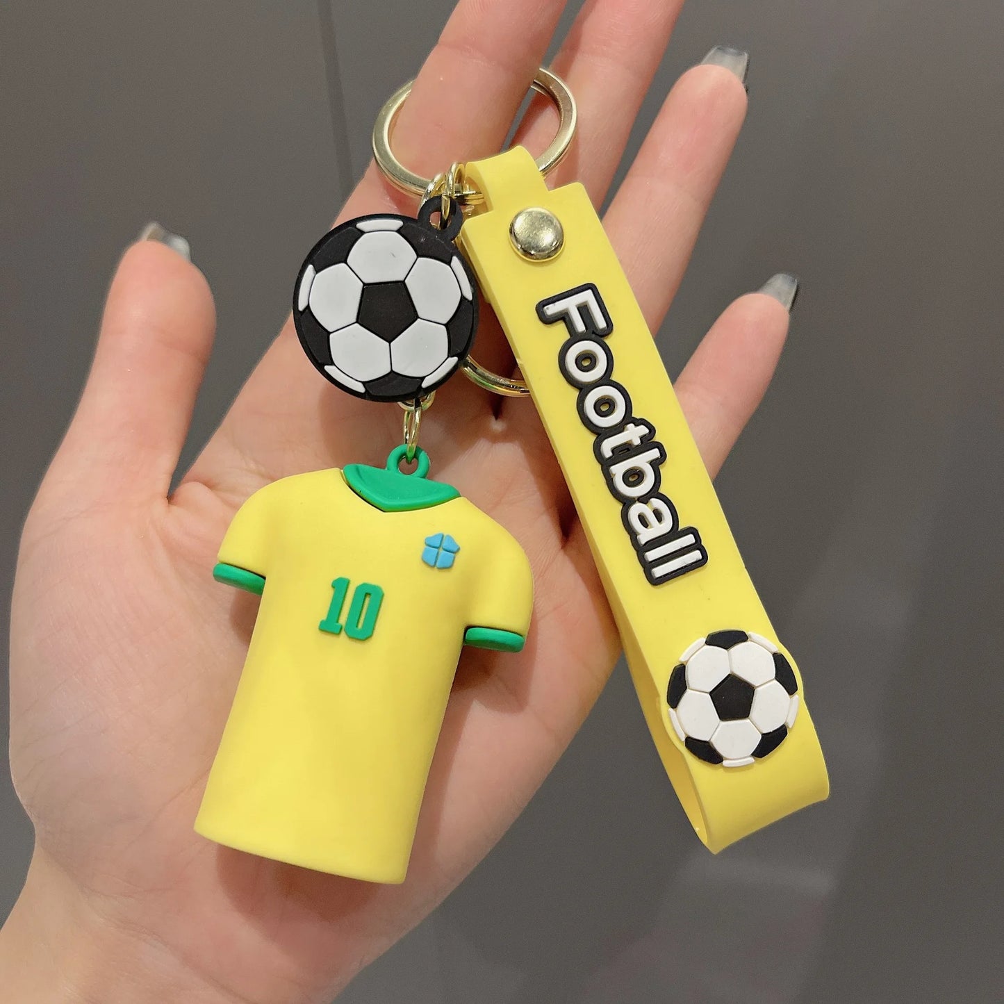 🏆⚽ Football Jersey Keychain – For True Fans Only! 🔑