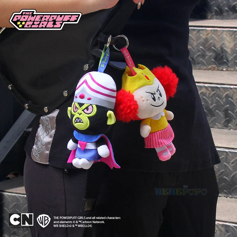 🧸 Powerpuff Girls Plush Keychains – Cartoon Heroes on the Go! 💥