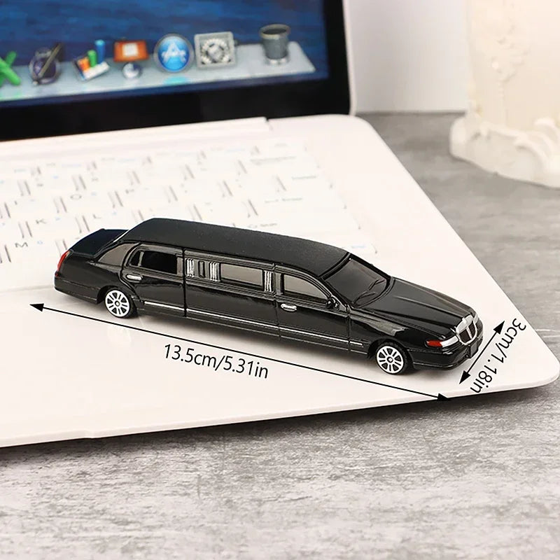 🚗✨ Diecast Luxury Limousine Model – Pull Back Toy with Opening Doors