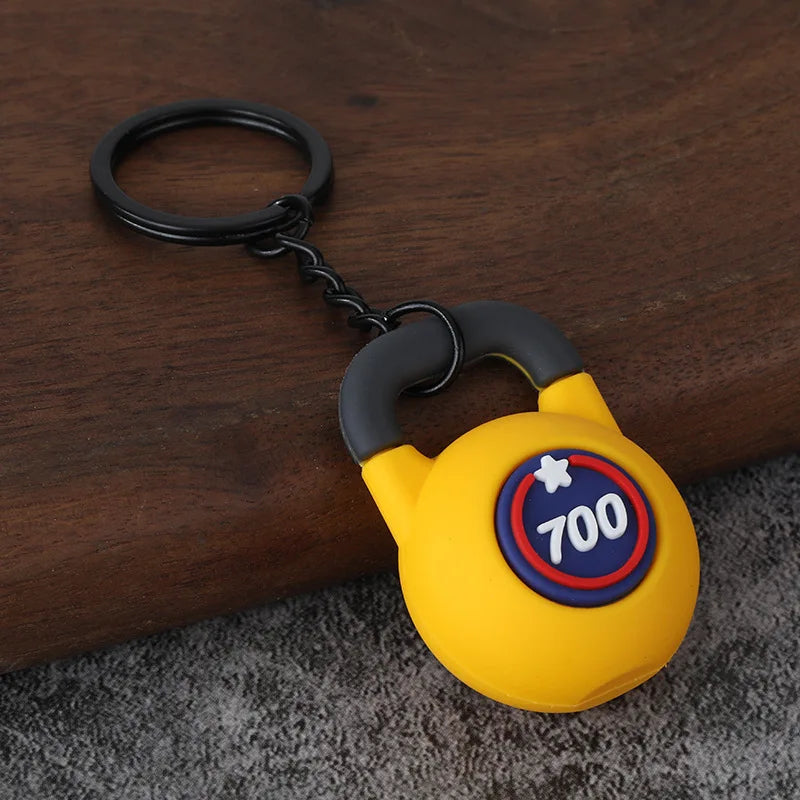 Gym Keychain Collection – Kettlebell, Dumbbell & Weight Plate Keychains