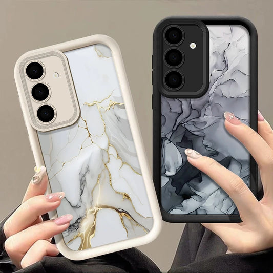 🌀 Marble Pattern Case – Elegant TPU Cover for Samsung Galaxy