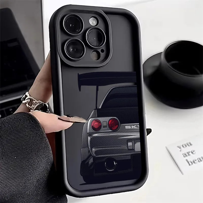 🔥 JDM Car Rear View Soft iPhone Case