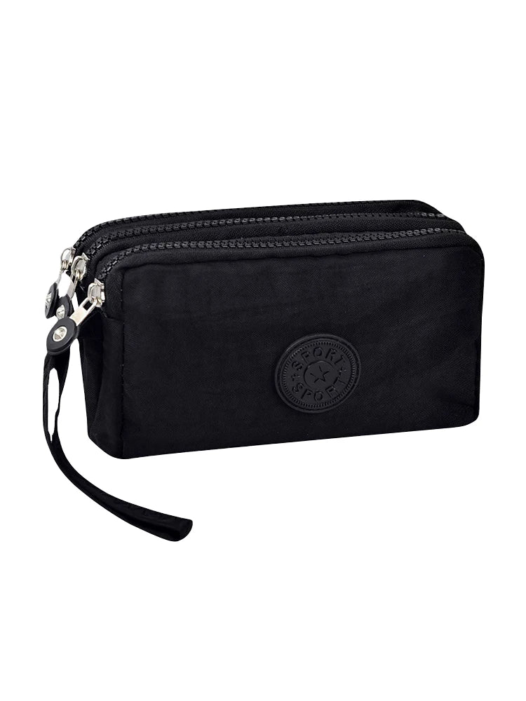 🎨 ColorPop™ Multi-Zip Wallet with Wrist Strap – Versatile & Vibrant!