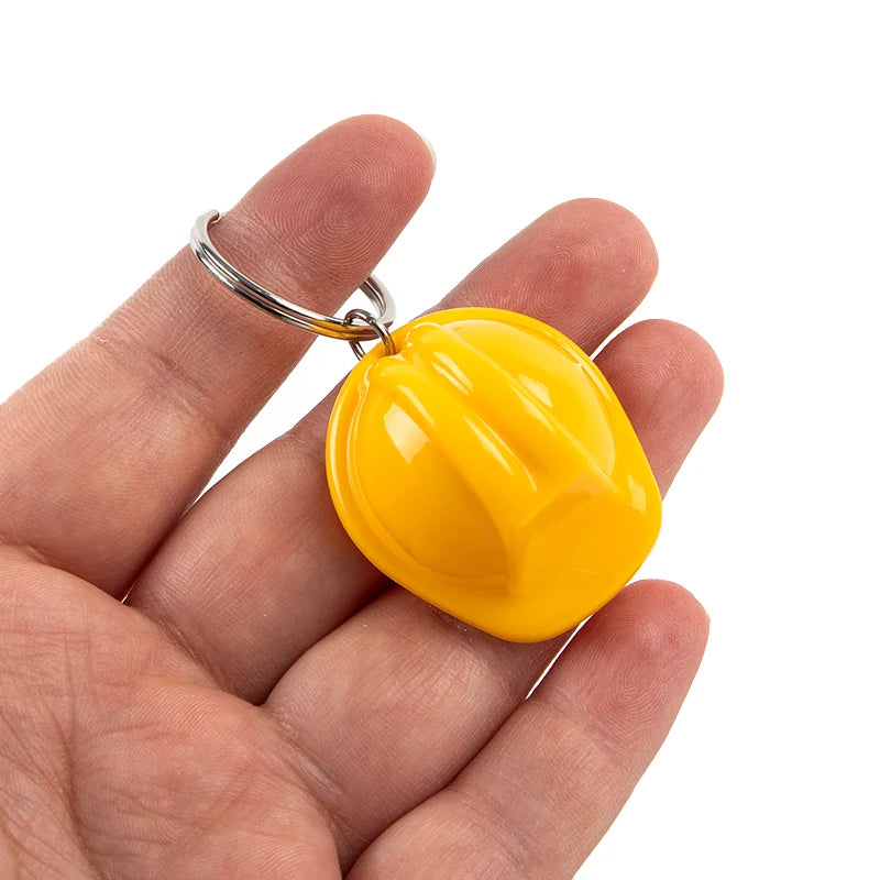 🛠️ Mini Hard Hat Keychain – Safety First, Style Always! ⛑️