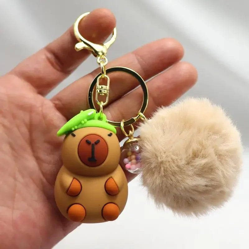 🌟🧸 Cute Capybara Buddy Keychains 🐶🐢🦆🐊