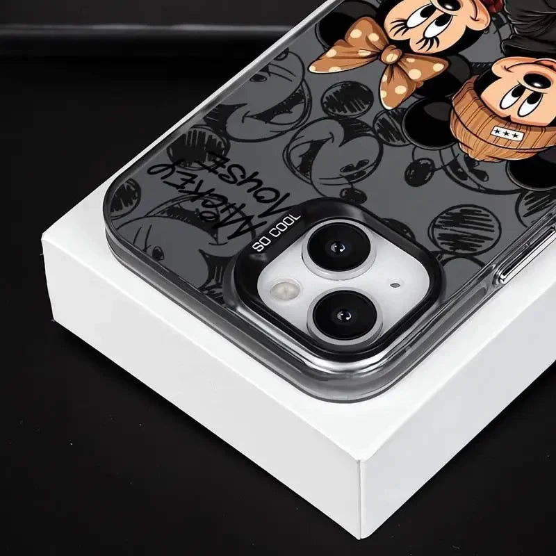 🎀 Disney Mickey & Minnie Full Screen Case – Cute & Protective for iPhone