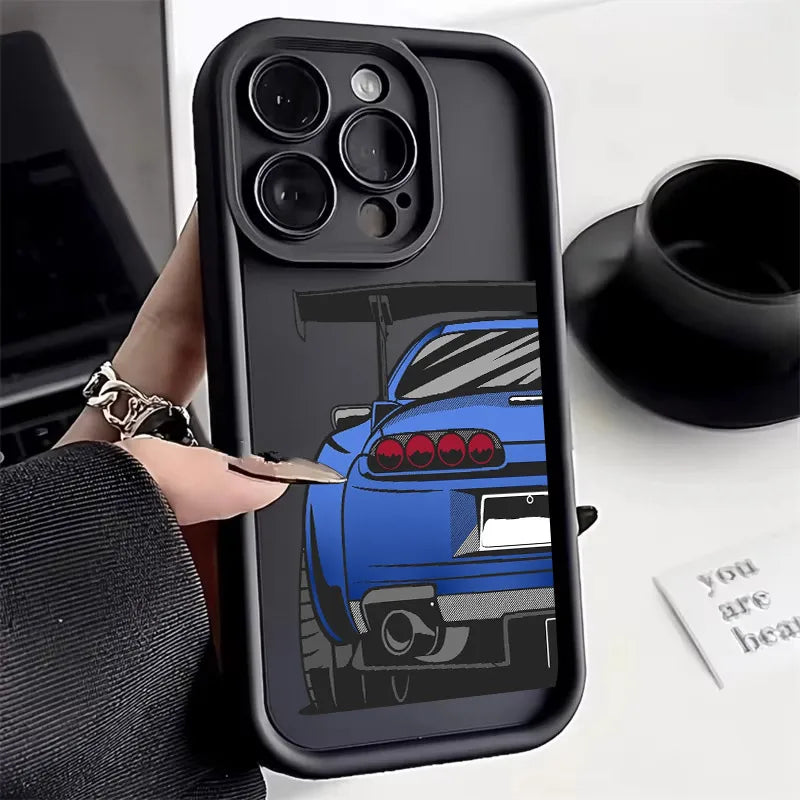 🔥 JDM Car Rear View Soft iPhone Case