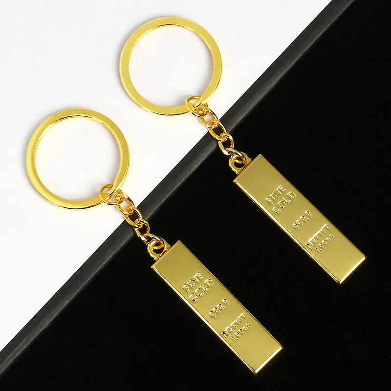 🏆 Mini Gold Bar Keychain – Shine with Style!