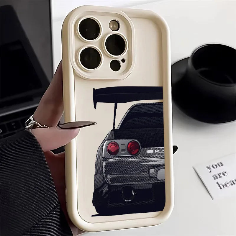 🔥 JDM Car Rear View Soft iPhone Case