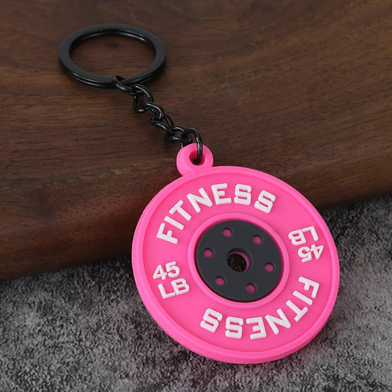 Gym Keychain Collection – Kettlebell, Dumbbell & Weight Plate Keychains