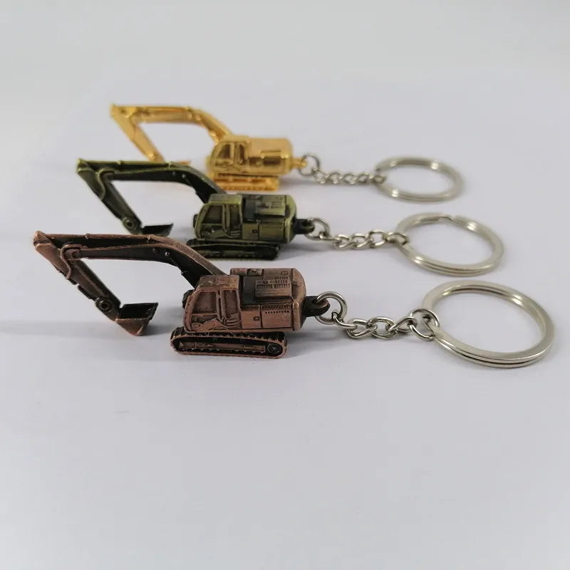 🚧 Mini Excavator Keychain – Perfect Gift for Construction Lovers