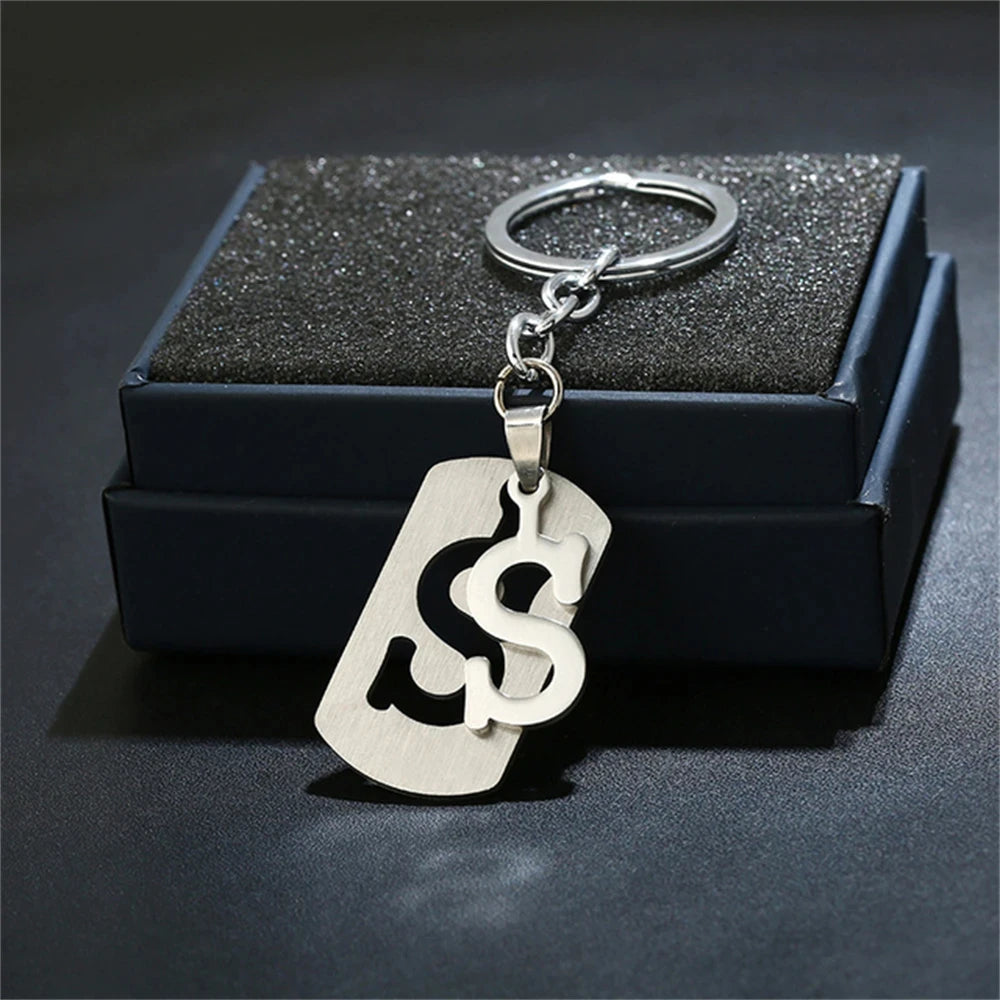 🔠✨ A–Z Letter Keychain – Personalized Steel Charm! 🔑💖