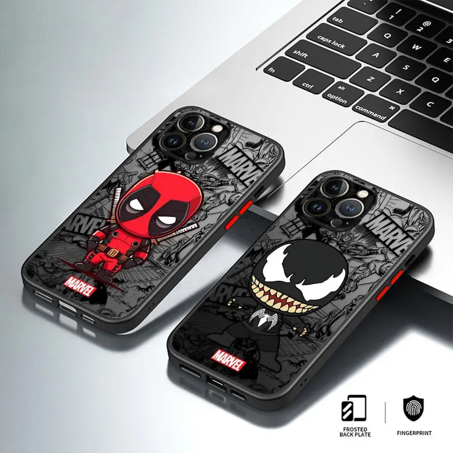 📱 Marvel Superhero Case – Deadpool & Venom Edition 🔥