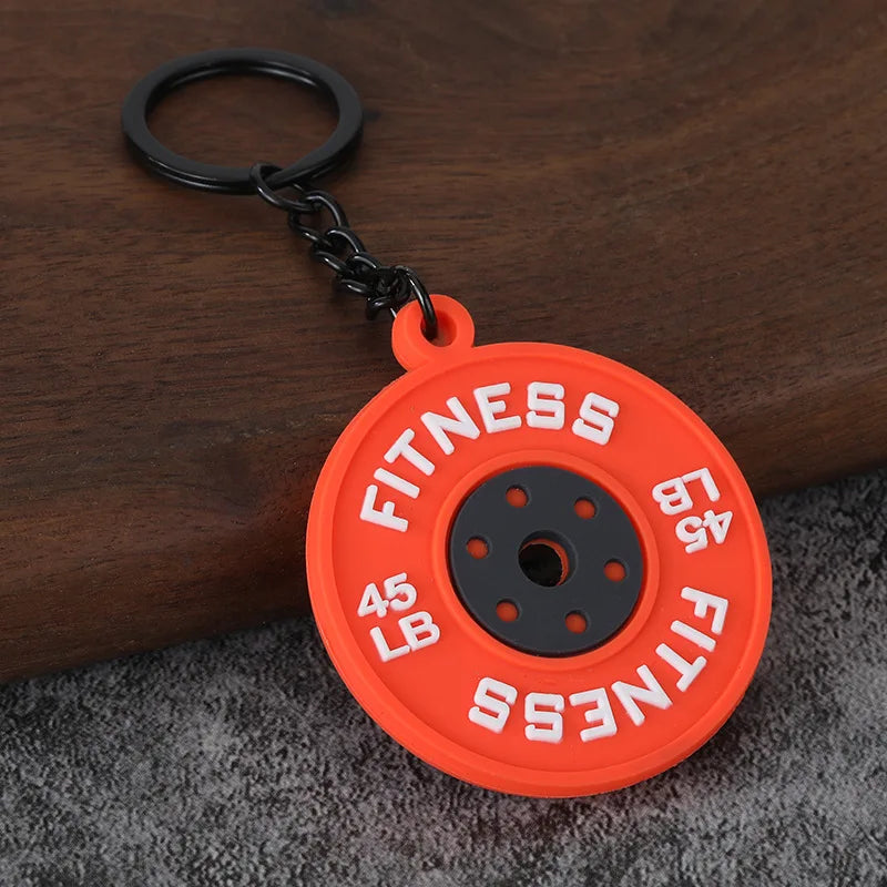 Gym Keychain Collection – Kettlebell, Dumbbell & Weight Plate Keychains
