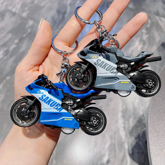 🏍️ Mini Clockwork Motorcycle Keychain – Creative Gift for Riders & Collectors 🛠️