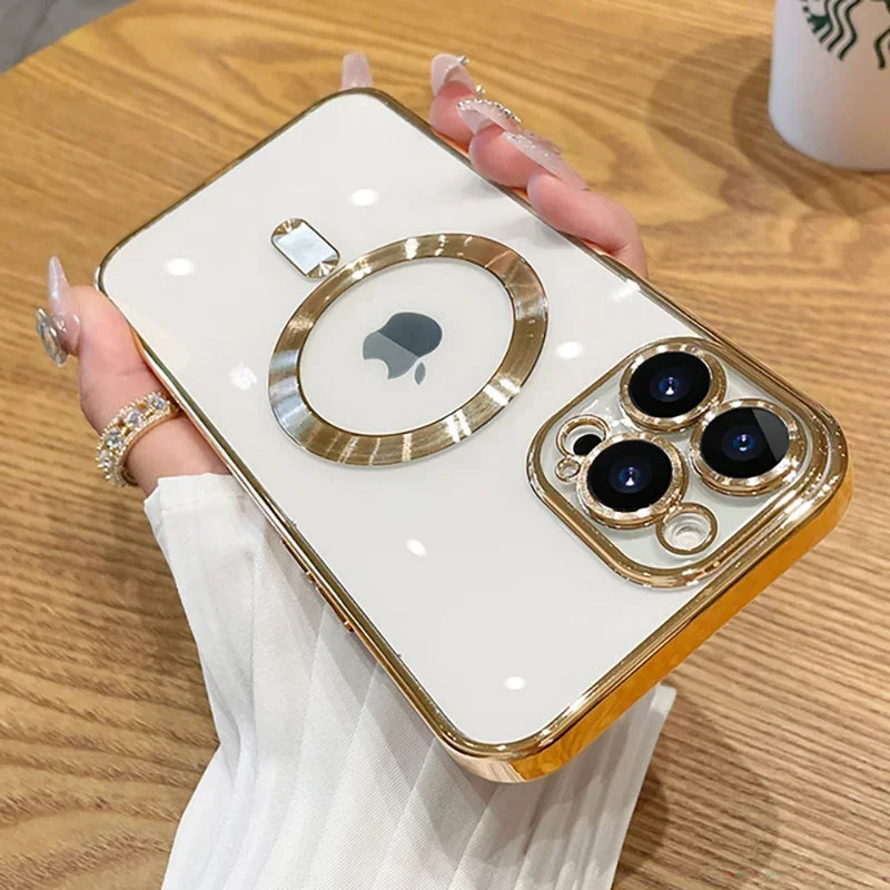 🛡️ Luxury Chrome Edge MagSafe Case – Premium Protection & Shine for iPhone